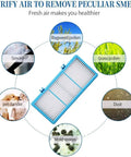 Blue True HEPA Filter Replacement 4 Pack For Holmes AER1 Series with icons of allergens like pollen and smoke.