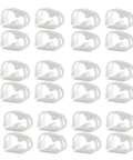 24 Pack Adjustable Plastic Tubing Clamps For Quarter To Half Inch Tubing, Pinch Valve Flow Control Fittings arranged in grid