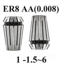 Heavy Duty Spring Collet Chuck Set With ER8 Drawbar And Quick Change For Precision Milling And Lathe Work featuring ER8 AA collet with 0.008 precision.