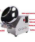 Commercial Electric Sugar Coating Machine For Candy And Chocolate Polishing Adjustable Speed with roller and control panel