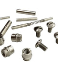 Polished Nickel Plated 1911 Grips Screws Pins And Bushings Replacement Kit For Government Commander And Officer Variants Universal Fit For All 1911 Makes And Models A Premium Upgrade For Enthusiasts Gunsmiths And Everyday Carry.