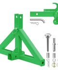 Heavy Duty Trailer Hitch Ball Mount With 10,000 Lbs Load Capacity And Locking Pins, Spray Coated Carbon Steel, Triple Hitch Balls, Green