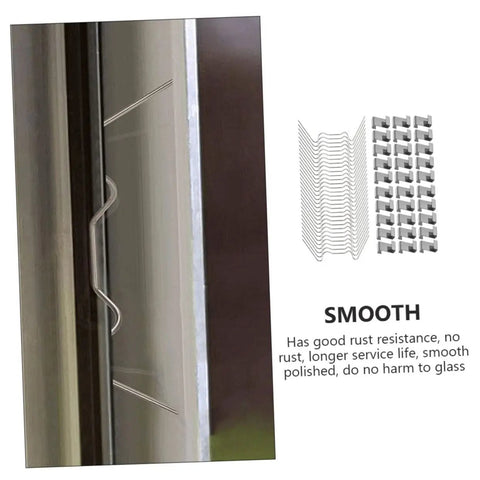 Glazing Clips Replacement Kit With 100 W Wire Z Type Clamps For Greenhouse Frame Panels And Brackets Easy Install Slick Durable Support Lightweight Yet Sturdy Construction For Quick Installation And Secure Glass And Panels In Any Greenhouse