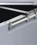 Hidden Door Closer Kit With Invisible Hydraulic Buffer Adjustable for Doors 40 to 65 Kg Square Mount Low Profile Security System Stainless Steel