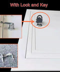 Heavy Duty Recessed Access Panel With Lock, Fire Rated Ceiling Hatch And Wall Inspection Door, 24X28 Aluminum plate with key and lock mechanism.