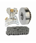 Solid Timing Chain Set With Camshaft Adjuster Kit For 2.0 Fsi Tfsi Engines Fits A4 A6 and compatible VW Skoda Seat cars, steel parts