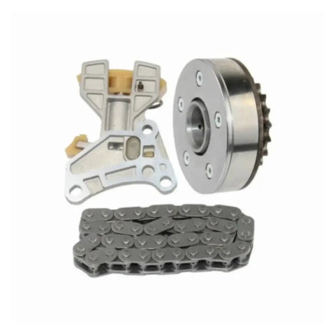 Solid Timing Chain Set With Camshaft Adjuster Kit For 2.0 Fsi Tfsi Engines Fits A4 A6 and compatible VW Skoda Seat cars, steel parts