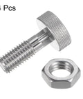 Four Pack Stainless Steel Spring Plunger Pins M12x1.75 Retractable Locating Pin For Heavy Duty Tooling And Slick Diy Fixes Rock Solid Industrial Hardware Worth Every Buck with a knurled knob and hex nut.