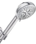 High Pressure Chrome Shower Head With Handheld Sprayer, 8 Spray Settings, No Fuss Durable Multi Function Rainfall Massage Spray