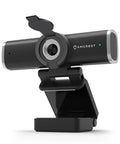 Plug And Shoot 1080P Hd Webcam With Built In Stereo Mic For Desktop Pc And Laptop showcasing privacy cover and crisp lens.
