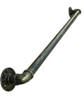 Vintage Bronze Metal Handrail Kit Indoor Outdoor Deck Railing System includes a sturdy curved tube for guardrails.