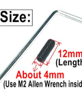 110 Piece M4 X 12mm Stainless Steel Set Screws Hex Socket Grub Screws With M2 Allen Wrench Built To Last 304 Grade displayed.