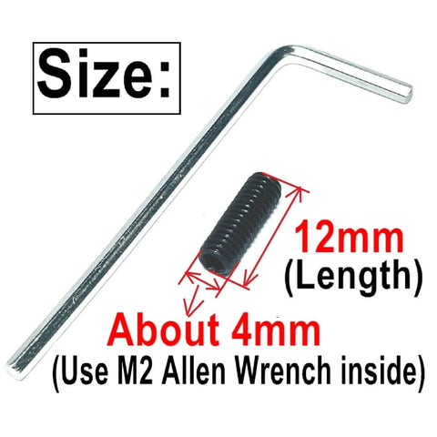110 Piece M4 X 12mm Stainless Steel Set Screws Hex Socket Grub Screws With M2 Allen Wrench Built To Last 304 Grade displayed.