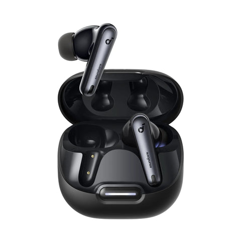 Liberty 4 NC Wireless Earbuds With Ninety Eight Point Five Percent Noise Reduction Adaptive Noise Cancelling case open