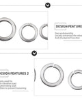 Pro Grade Stainless Steel Spring Lock And Plain Washer Assortment Kit M2 To 12mm for industrial fasteners, focus on washers.