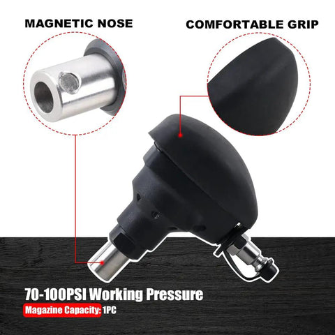 Palm Nailer Pneumatic With Magnetic Tip For Joist Hangers And Tight Spaces Mini Air Framing Nail Gun