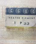 Box labeled 'Heater Element 1 P33,' Upgrade Your Control Panel With A P33 Overload Thermal Unit Heating Element Replacement For Solid Motor Protection Quick Trips And Reliable Shutdown Every Time visible.