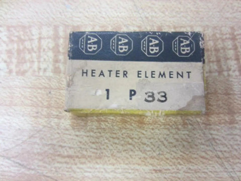 Box labeled 'Heater Element 1 P33,' Upgrade Your Control Panel With A P33 Overload Thermal Unit Heating Element Replacement For Solid Motor Protection Quick Trips And Reliable Shutdown Every Time visible.
