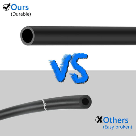 Comparison of the durable hose and easily broken hose in Chrysler Dodge Ram Windshield Washer Nozzle Kit Replacement
