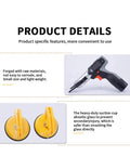 Grab And Go Car Emergency Escape Tool Kit with window breaker and vacuum suction cup for quick glass removal, tool details