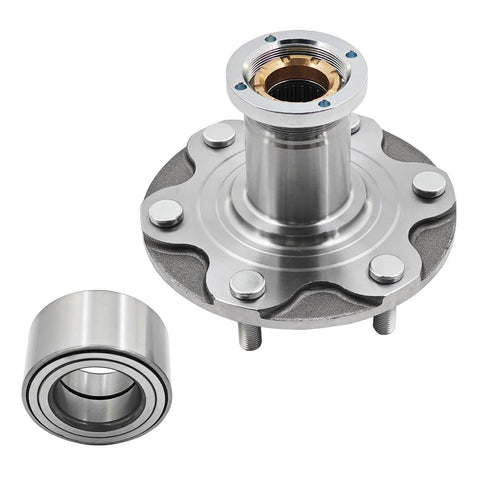 Front Wheel Bearing And Hub Assembly Kit For Toyota Tacoma 1995-2004 4WD Only With 2.4L 2.7L And 3.4L Engines Heavy Duty Replacement