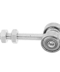 Heavy Duty Stainless Steel V Groove Sliding Door Pulley Wheel Featuring Dual Ball Bearings with threaded rod and nuts