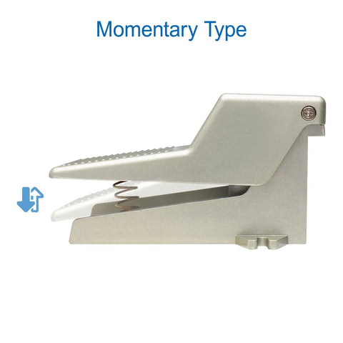 Pneumatic Foot Pedal Valve VF200 2 Position 3 Way Momentary Foot Switch With Metal Body And Mufflers Port Size One Quarter Inch For Controlling Single Acting Cylinders And Pneumatic Actuators