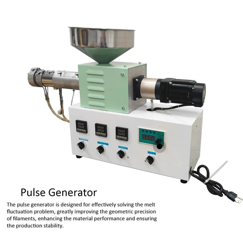 Smooth Operator Single Screw Extruder Machine For 3D Printer Filament Making With Precision Temperature Control And Pulse Driver Supporting PLA And ABS No Fuss Workstation