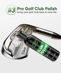 Golf iron with Club Polish from Complete Golf Care Kit System With Grip Cleaner Club Cleaner Club Polish Brush Microfiber Towel And Portable Case Essentials For Men The Ultimate Clean And Shine For Your Irons Woods And Putters.
