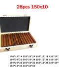 Heavy Duty 28 Piece Gauge Block Kit Precision Ground Setup Bars For Router And Table Saw Alignment Solid Hardened Steel in wooden case