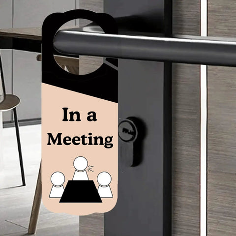 Office Door Hanger Sign Do Not Disturb Double Sided 3.5 x 9.5 Inches Ideal For Do Not Disturb In A Meeting Working From Home