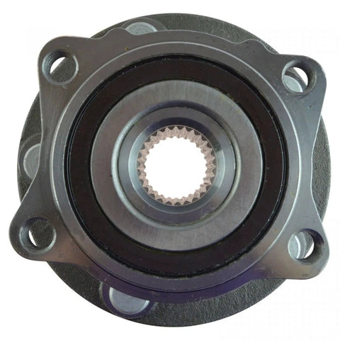 Front view of a 2 Pack Wheel Hub And Bearing Assembly For Mitsubishi Lancer 2008-2015 And Outlander 2007-2013 Rear Left And Right Sides Without ABS Sensor Ball Bearing Ready To Install Free Return