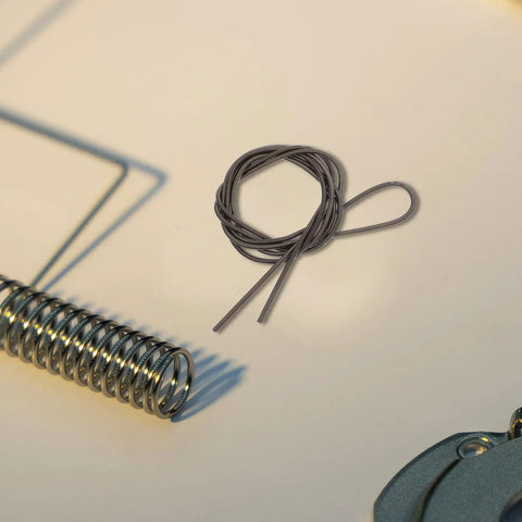 Top Tier Manganese Steel Extension Spring Coil Kit With Super Elasticity And Easy Install For Heavy Duty Heating And Induction Heater Needs That Will Hold Tight Like A Boss., coiled manganese steel spring with looped wire and hook