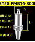 Hella Stable Badass Durability Meets Precision In This BT50 Face Milling CNC Collet, 38mm diameter, 300mm length, stainless steel.