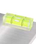 Pocket Spirit Level - Horizontal Mini Level Bubbles, Portable Spirit Levels on metal surface with clear bubble indicators.