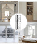 Stainless Steel Lift Off Door Hinges Set Of 10 For Doors And Wardrobes Detachable Flag Shaped shown with home interior examples