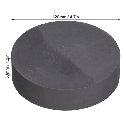 Premium Pro Grade High Purity Graphite Ingot Block 95 To 98 Percent For Milling And Surface Plate Use Round 120Mm Diameter 30Mm Thick