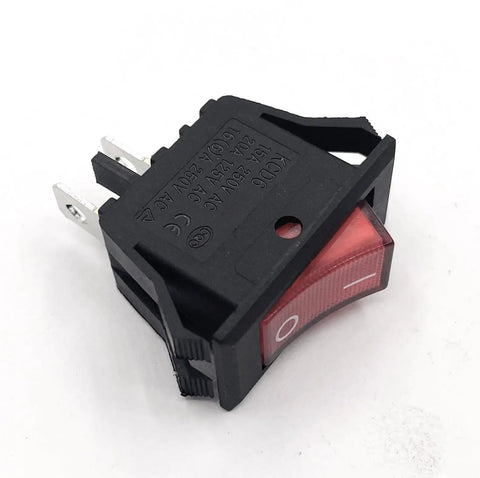 Heavy Duty Rocker Switch Replacement For Bench Grinders Compatible With Ryobi BgH615 BgH616 BgH625 BgH826 BgH612, black with red toggle.
