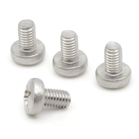 License Plate Screws For Audi VW Mercedes That Really Fit M6-1.0 x 10mm Stainless 18-8 A2 Grade Bolts For Rear Mount Pack Of 4