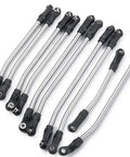313mm Wheelbase Stainless Steel Rod End Linkage For Axial SCX10 II One Tenth RC Crawler Upgrade Parts Heavy Duty Suspension Link For 90046 90047