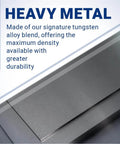 Close-up of ergonomic bucking bar with angled face BB6 made of durable tungsten alloy for vibration reduction and wrist strain relief.