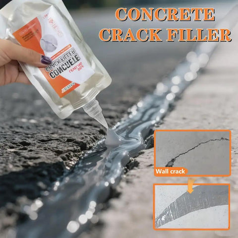 High Caliber Concrete Crack Filler And Quick Set Cement Sealant Waterproof Outdoor Caulk For Driveways, applying sealant to crack.