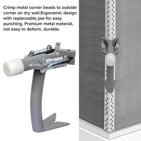 Corner Bead Tool For Drywall Installation Iron Corner Clincher Fixture And Crimper With Angle Clamp Adjustable Locking