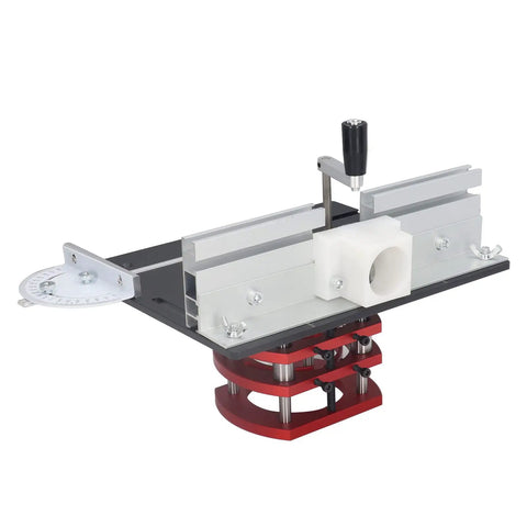 All In One Router System With Top Plate And Lifting Base For Woodworking Tables Ready For Slotting Trimming Chamfering And Engraving Projects