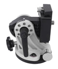 Rock Solid Adjustable Latitude Mount For Skywatcher Telescopes showing side angle with aluminum alloy, 0-90° settings visible.