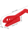 Heckuva Woodworking Push Stick With Safety Block For Table Saw Router Or Band Saw Shop Gear featuring red ABS polymer design and ergonomic handle.