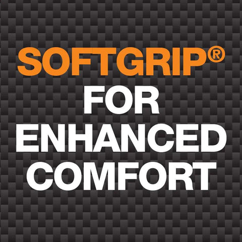 Image showing text 'SOFTGRIP FOR ENHANCED COMFORT' highlighting grip feature of IsoCore 16 Lb Sledge Hammer For Demolition And Driving With Shock Reduction 24 Inch Pro Grade Beast Heavy Duty Tool For Concrete Breakout And Stake Driving Built To Handle A Licking.