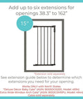 15 Inch Baby Gate Extension For Deluxe Decor Gate Adds Up To 6 Extenders To Fit Wider Openings 30 Inch Tall Matte Bronze Safety Accessory