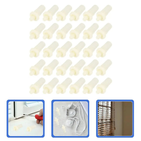 No Sweat 40 Pack Shutter Repair Pins Spring Loaded Plastic Louver Replacement Kit easy fix for loose window blinds