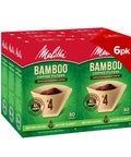 Size Four Cone Bamboo Coffee Filters Pack Of Six 480 Total Fits All 8 To 12 Cup Cone Makers And Pour Overs Compostable Tear Resistant Made In USA Easy Brew Everyday